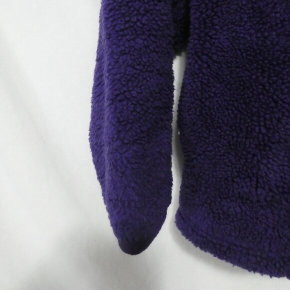 NORTHERN GETAWAY | 17.5 inch pit to pit measured | Purple Fleece 1/4 Zip Teddy - Picture 6 of 15